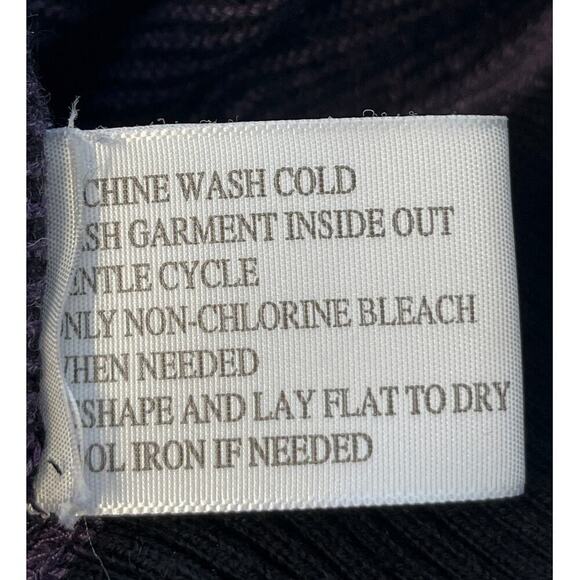 Nat Nast Luxury Mens L Purple American Fit Cashmere Blend Sweater V Neck FLAW - Picture 11 of 12